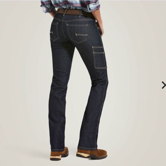Ariat Rebar DuraStretch Raven Straight Leg Jean Size 25R - Picture 1 of 12